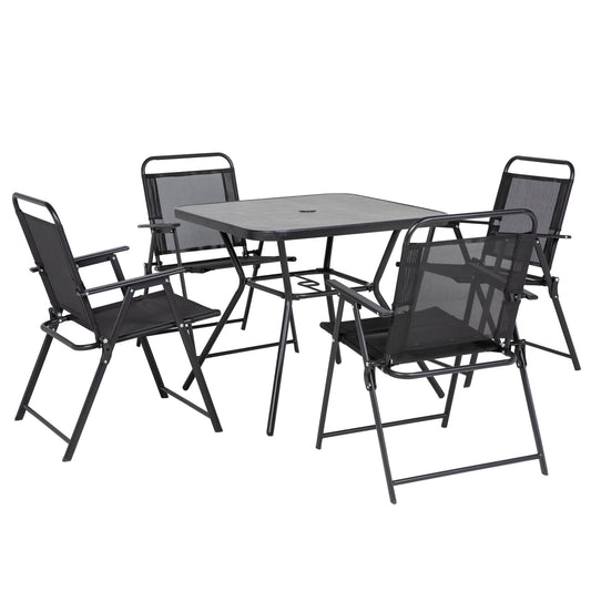 Five-Piece Metal Frame Garden Dining Set