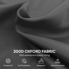 Fynco - Parasol Cover, 600D Oxford Cantilever Umbrella Cover Fit for 2-4m Parasol, Banana Umbrella Protector with Zipper for Outdoor Garden, Patio, Black