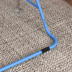 Kids Gymnastic Bar, with Adjustable Height, Foldable Horizontal Bars - Blue