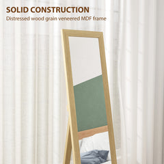 Fynco - 37 x 157 cm Full Length Mirror - Natural