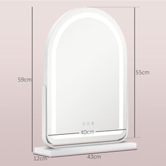 43 x 59cm LED Vanity Mirror - White