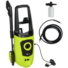 1800W High Pressure Washer, 150 Bar Pressure, 510 L/h Flow, High-Performance Portable Power Jet Wash Cleaner Green