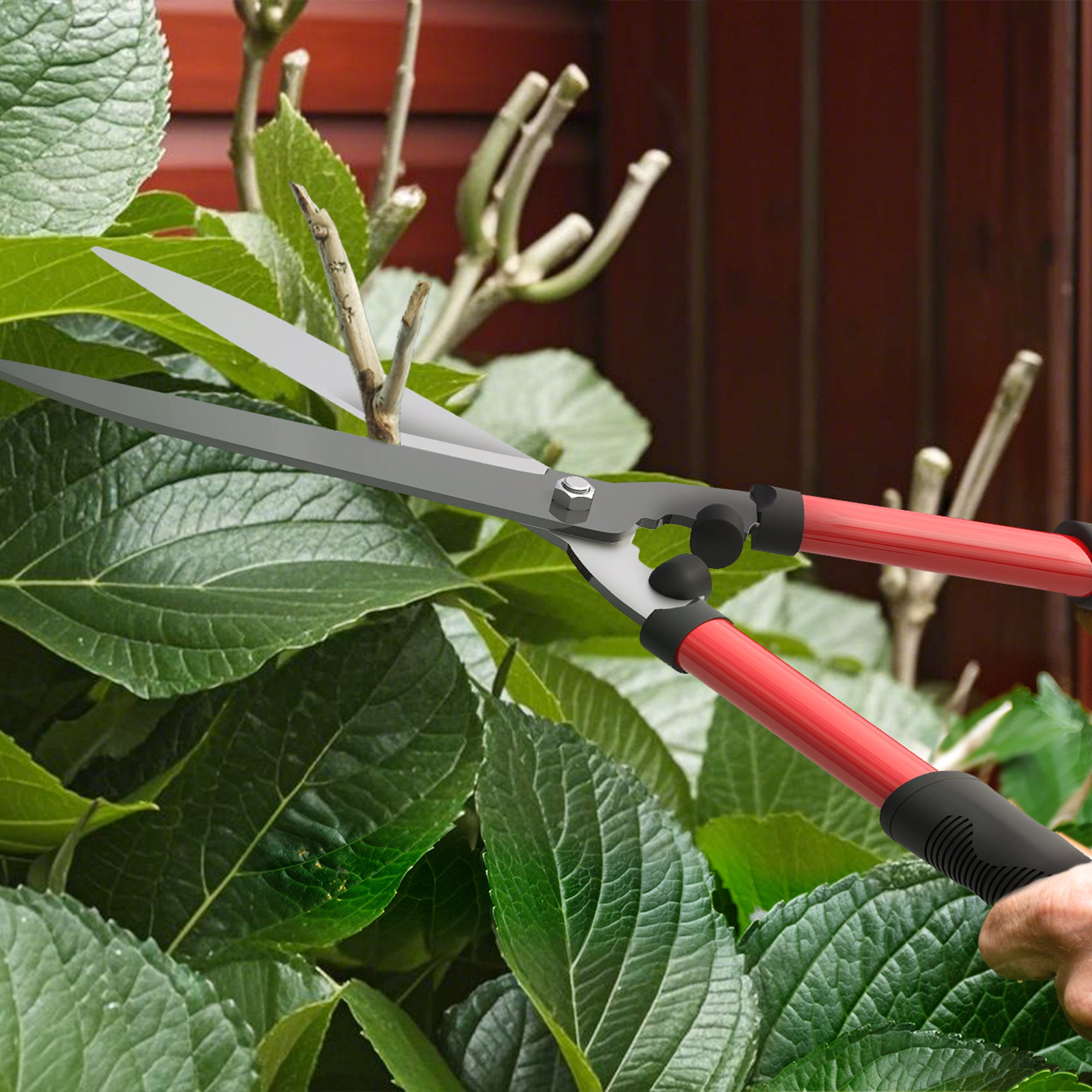 3 Pcs Garden Shears Set with Hedge Shears, Lopper, Garden Secateurs, Lightweight and Compact, Tree Shrub Care Kit for Pruning with Soft Grip Handle