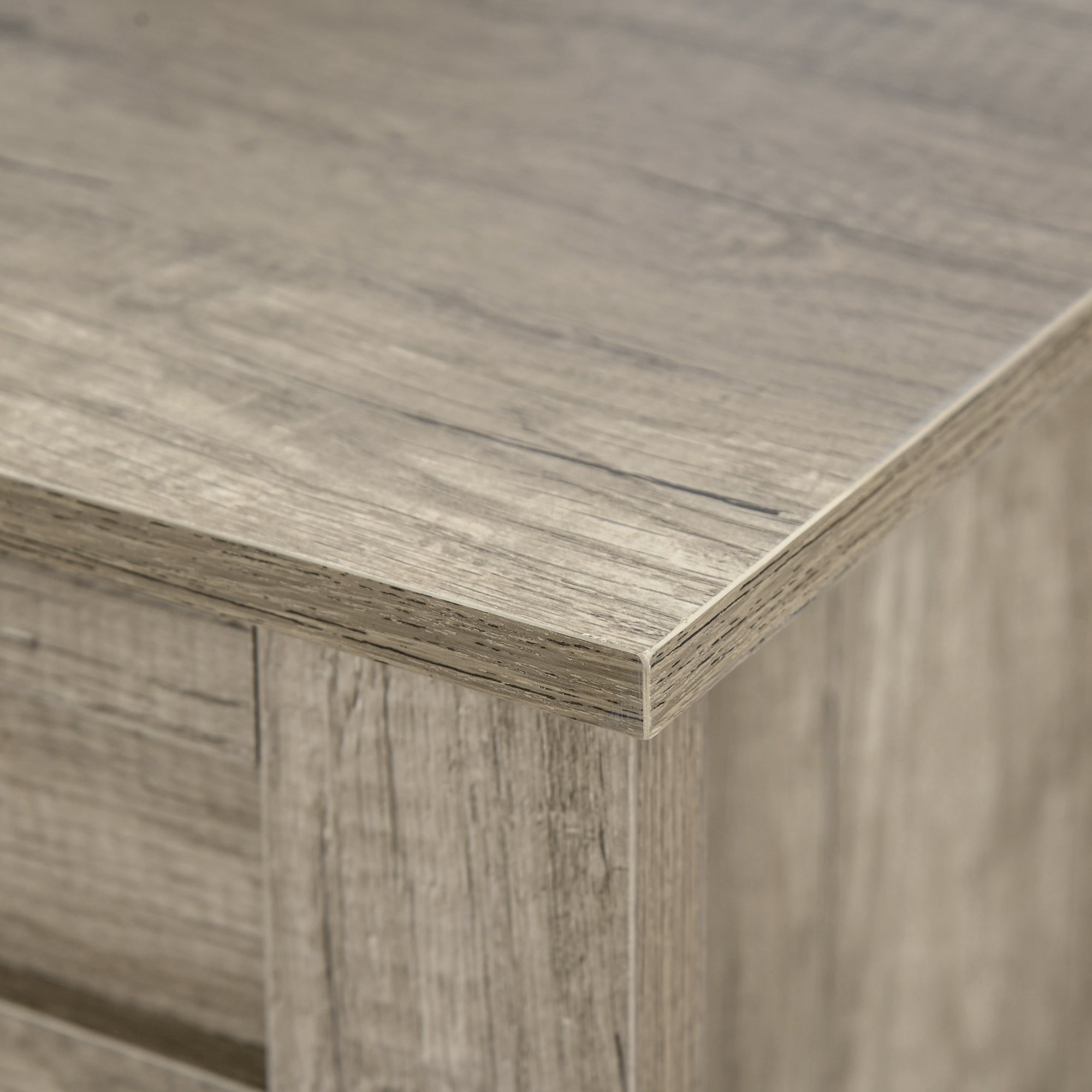 Lift Top Coffee Table w/ Hidden Storage Compartment Open Shelves Lift Tabletop Pop Up Centre Table for Living Room Oak Effect