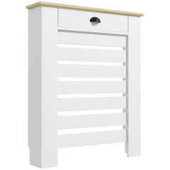 Fynco - 95.5H x 78Wcm Radiator Cover, with Drawer - White