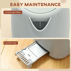 Fynco - Modern Kettle and Toaster Set - Grey