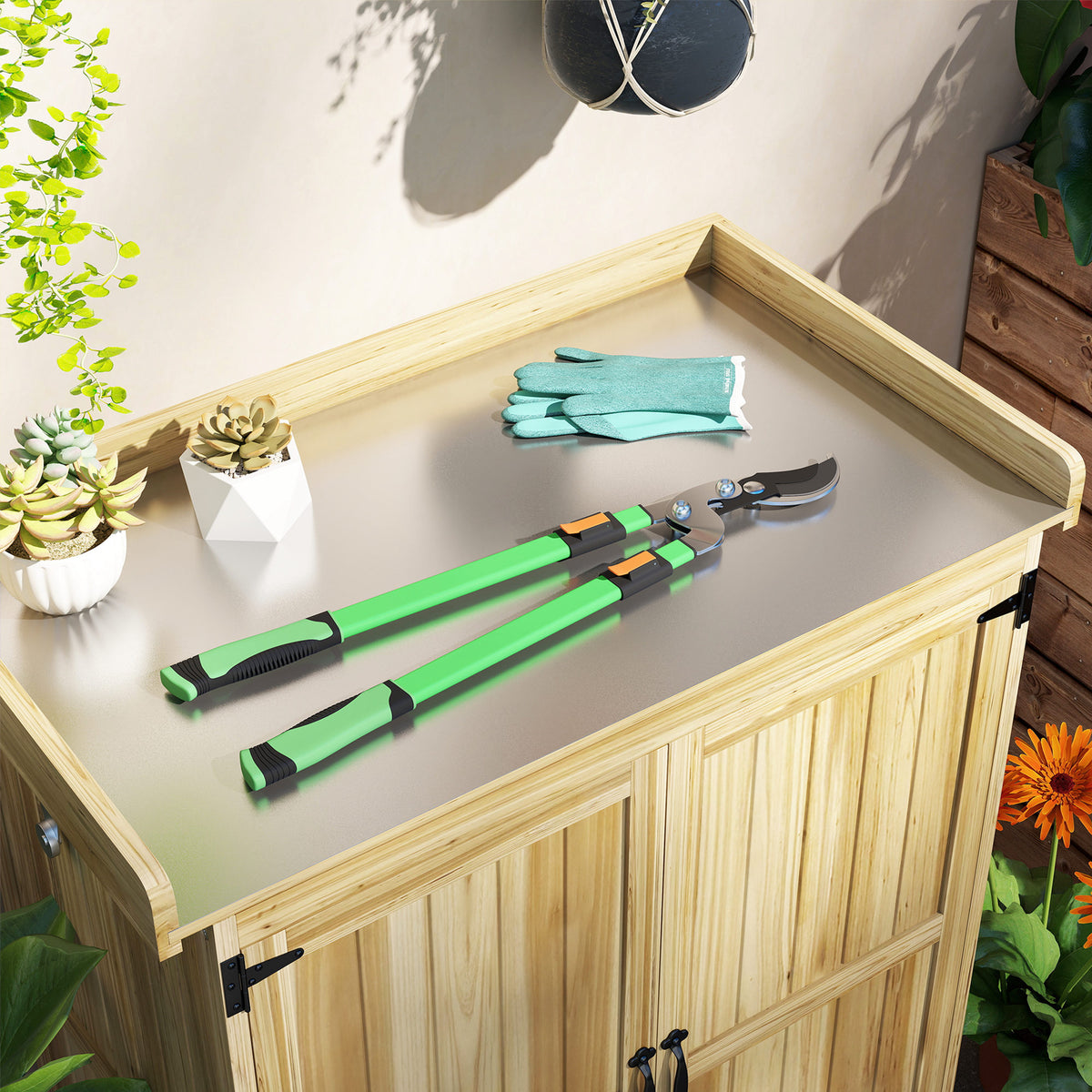 Telescopic Loppers 64.5-90 cm, Extendable Garden Loppers Heavy Duty with Steel Blade and Adjustable Handles, Tree Trimmer for Branches, Bushes, Shrubs, Green