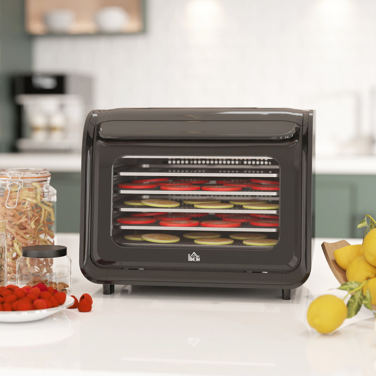 35-70°C Six-Tray Food Dehydrator - Black