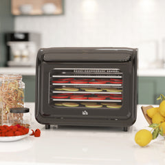 35-70°C Six-Tray Food Dehydrator - Black