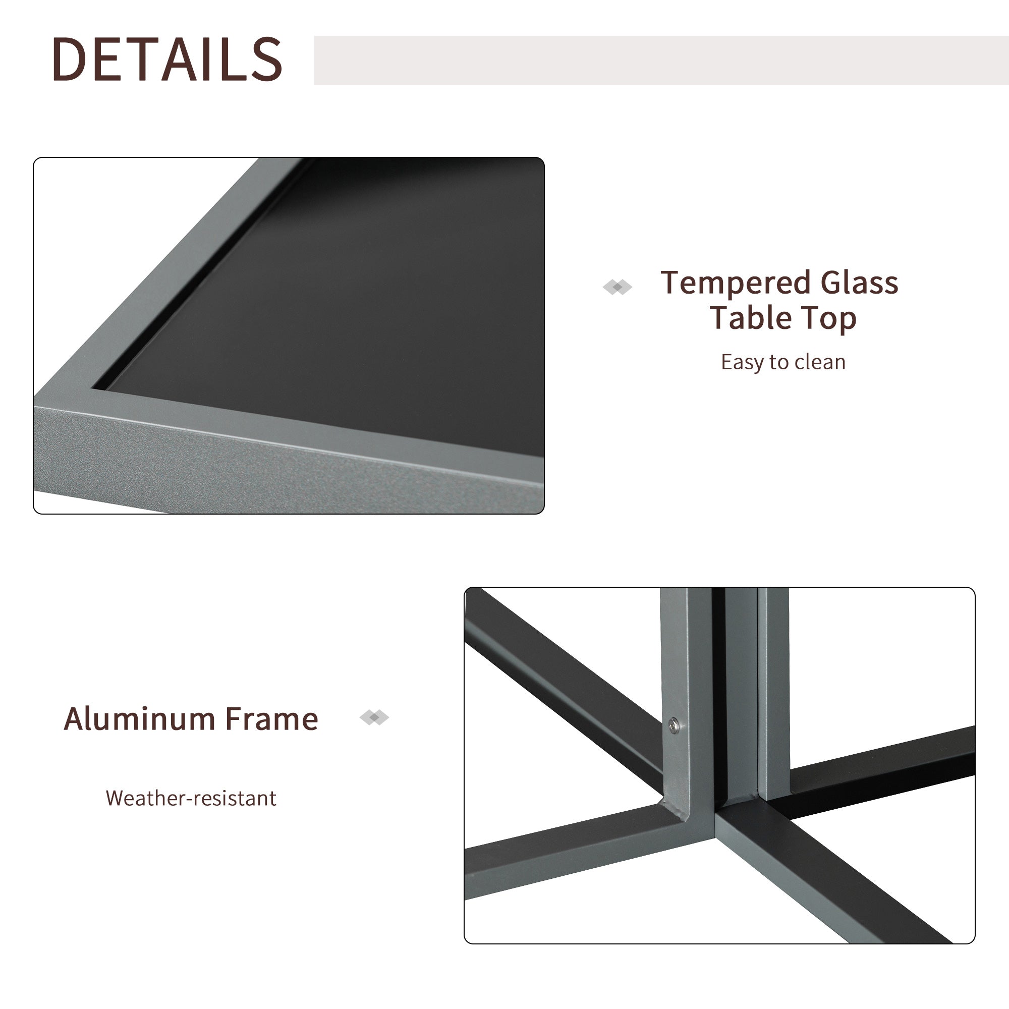 9PCs Patio Aluminium Dining Set, Space Saving Cube Set with 4 Chairs, 4 Ottoman, Cushions, 8 Seater Garden Furniture