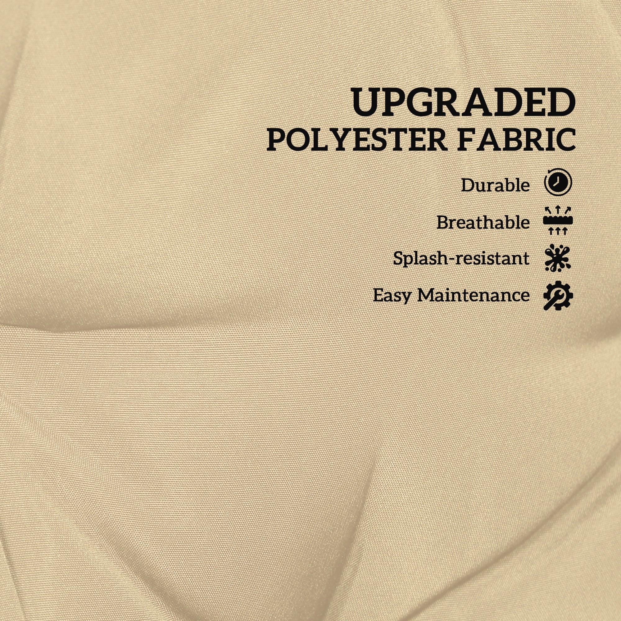 Fynco - Two-Seater Bench Cushion - Khaki