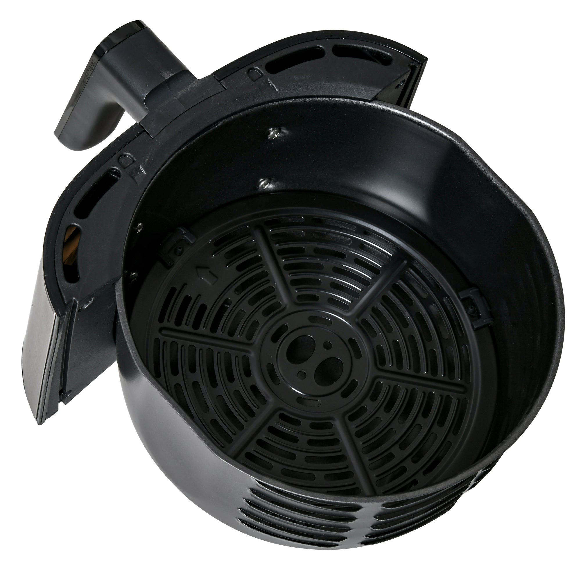 4.5L Air Fryer, 1500W Air Fryer Oven with Rapid Air Circulation, Adjustable Temperature, Timer and Nonstick Basket for Oil Less or Low Fat Cooking, Black