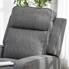 150° Electric Reclining Chair, with USB port and Footrest - Charcoal Grey