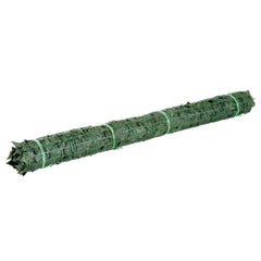 1-Piece Artificial Leaf Hedge Screen Privacy Fence Panel for Garden Outdoor Indoor Decor, Dark Green, 2.4M x 1M