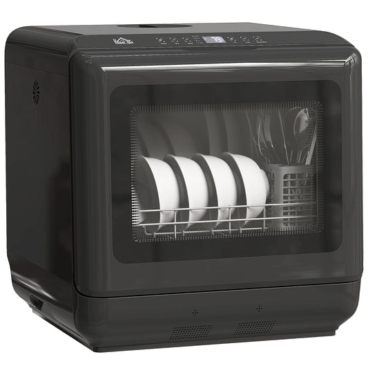 6L Five-Mode Tabletop Dishwasher - Black