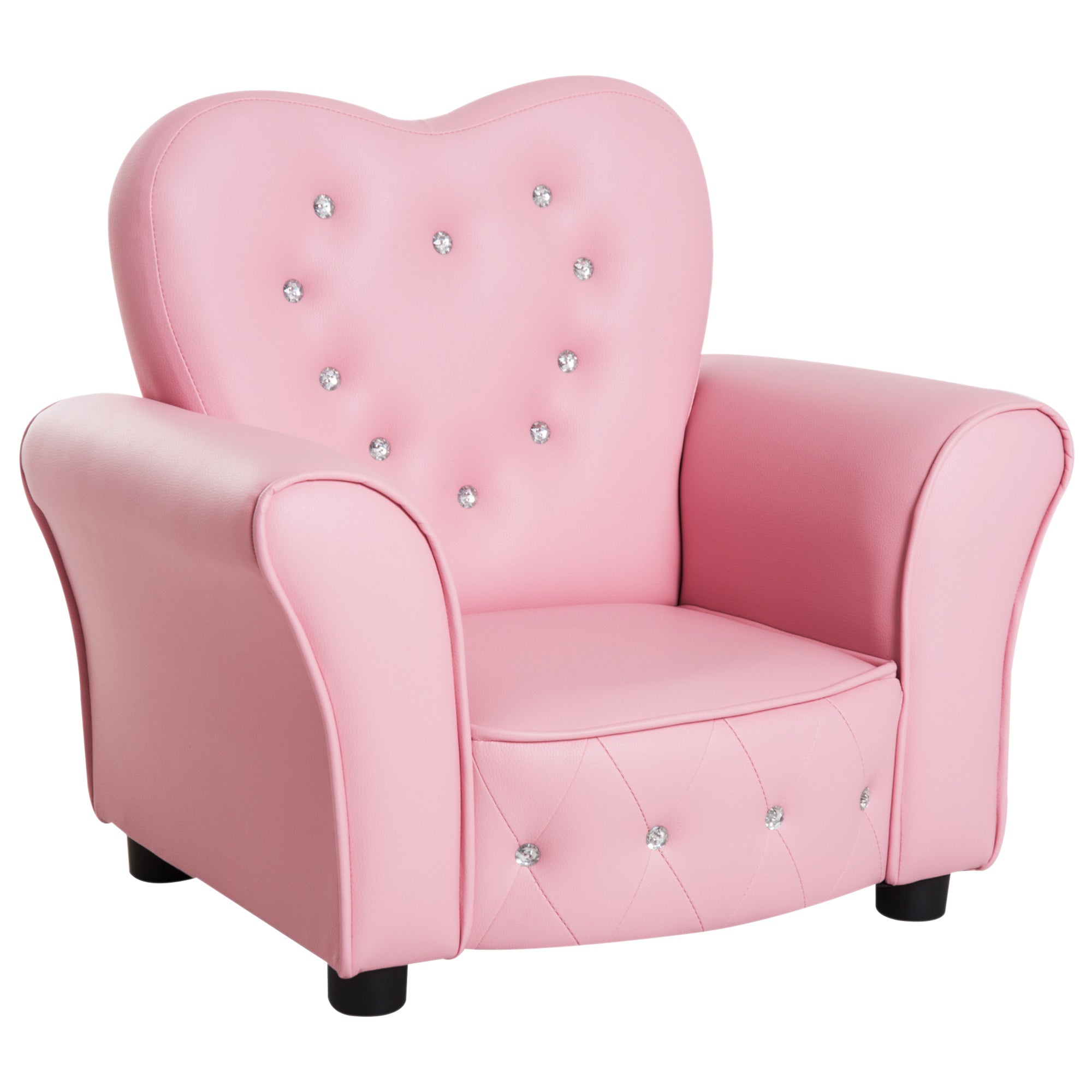 Kids Armchair Toddler Chair Seating Relax Playroom Seater Girl Princess Pink