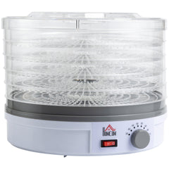 5 Tier Food Dehydrator, 245W Food Dryer Machine with Adjustable Temperature Control for Drying Fruit, Meat, Vegetable, Jerky and Pet Treat, White
