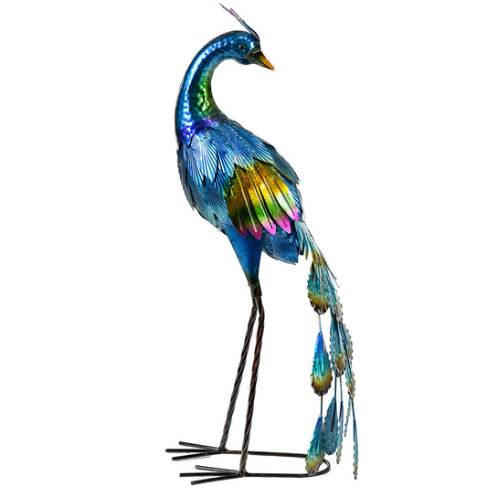 Steel Peacock Garden Statue Decoration Gift