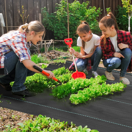 2m x 90m Weed Control Membrane, Heavy Duty Weed Control Barrier Fabric, 90gsm Ground Cover for Patios, Garden, Flower beds, Landscaping