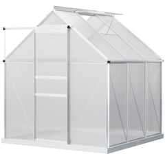 Fynco - 190 x 190cm Walk-In Polycarbonate Greenhouse