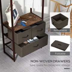 Compact Clothes Rail, with Drawers and Shelf