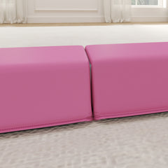 SPORTNOW 7.7ft Folding Gymnastics Beam, Floor Balance Beam for Kids with Anti-Slip Base, Gymnastics Equipment for Home, Pink