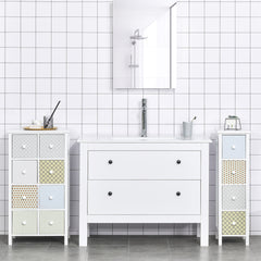 Chest of Drawers, 4 Drawer Dresser, Storage Organizer Toilet Tissue Cabinet for Bedroom, Bathroom