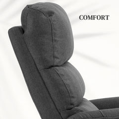 Electric Riser Recline Armchair, with Footrest - Dark Grey