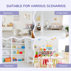 Kids Bookcase Shelf Storage Cabinet Unit, Living Room Sideboard w/ Six Compartments for Toys, Books - Grey