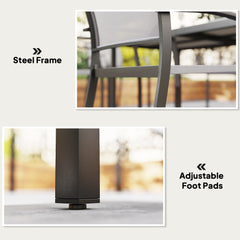 Five-Piece Outdoor Garden Dining Set - Grey