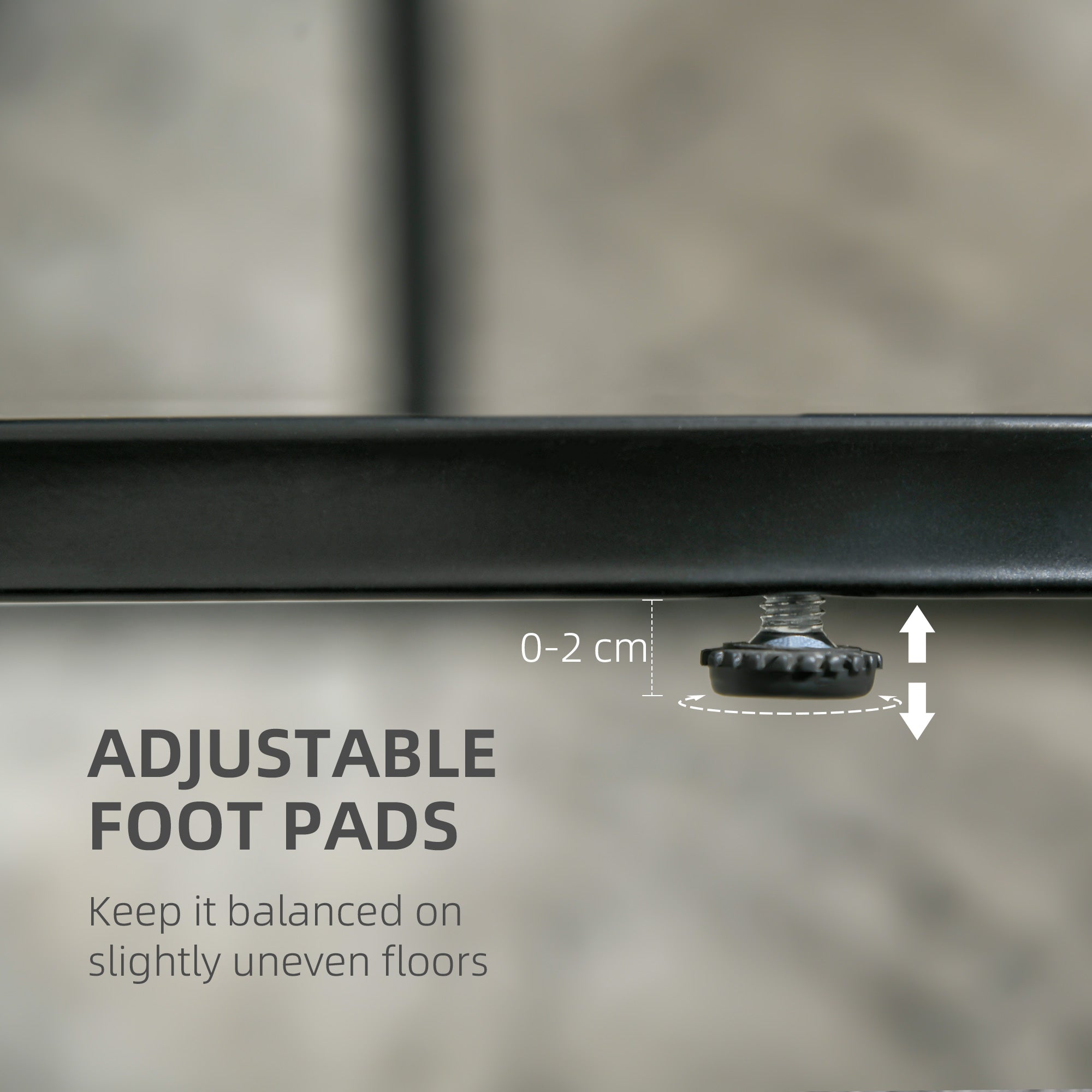 Marble-Effect Nest of Tables - Black/White