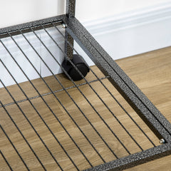 Large Bird Cage Budgie Cage with Stand, Storage Shelf, Wood Perch for Parrot Canary Parakeet Cockatiels, 81 x 48 x 162.5 cm