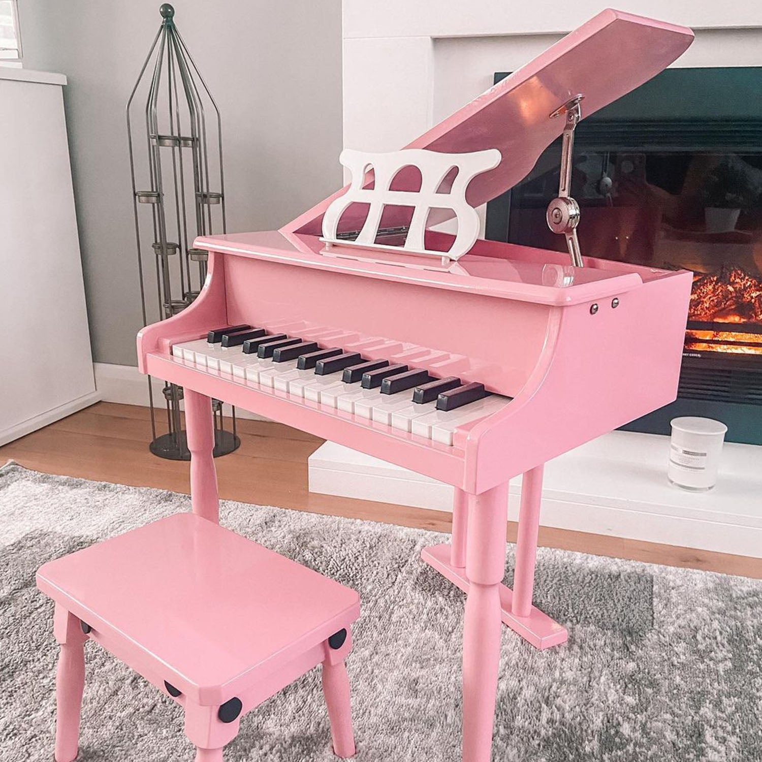 30 Keys Mini Kids Piano for Child with Music Stand and Bench Best Gifts Toy