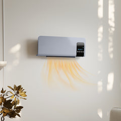 Fynco - 2000W Wall Mounted Heater, 18-45°C Temperature, Grey