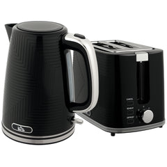Fynco - Modern Kettle and Toaster Set - Black