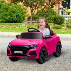Audi RS Q8 6V Kids Electric Ride On Car Toy w/ Remote USB MP3 Bluetooth Pink