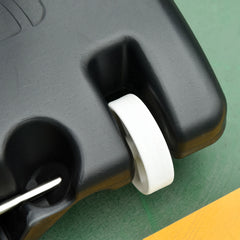 Basketball Hoop Outdoor, Portable Basketball Hoop and Stand with Weighted Base, Portable on Wheels, 1.55-2.1m, for Teens, Juniors, Adults, White