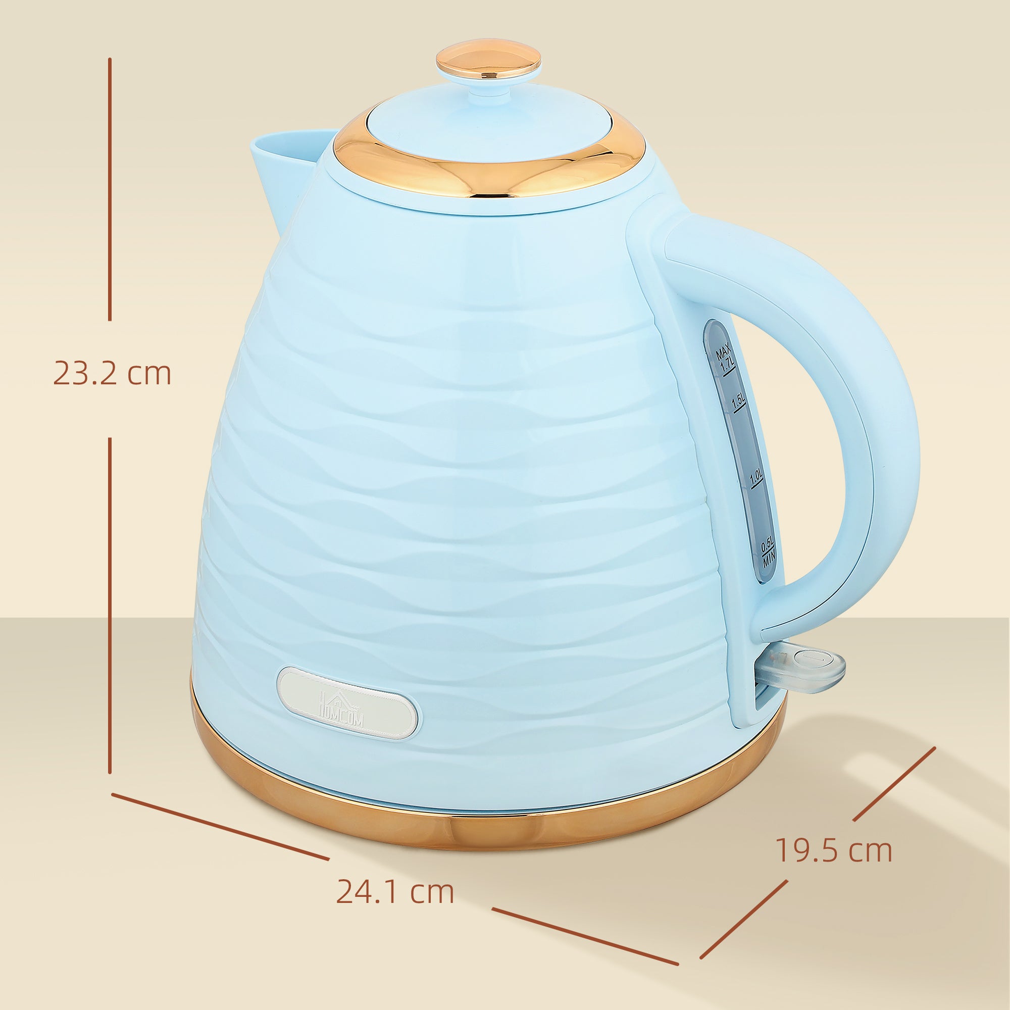 Fynco - 3kW Rapid Boil Honeycomb Kettle - Light Blue