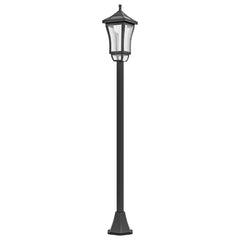Fynco - 1.3 m Garden Lamp Post Light, LED Outdoor Solar Post Lights, Waterproof IP44 for Patio, Garden, Pathway, Cool White