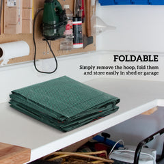 Garden Waste Bags, 272L x 3 Heavy Duty Garden Bags, Foldable and Reusable Waste Sacks with Handles for Loading Leaf, Trash, Debris, Green