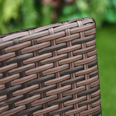 4 PC Rattan Chair Set, Patio Sofa Chairs Set, Cushioned Outdoor Rattan Furniture