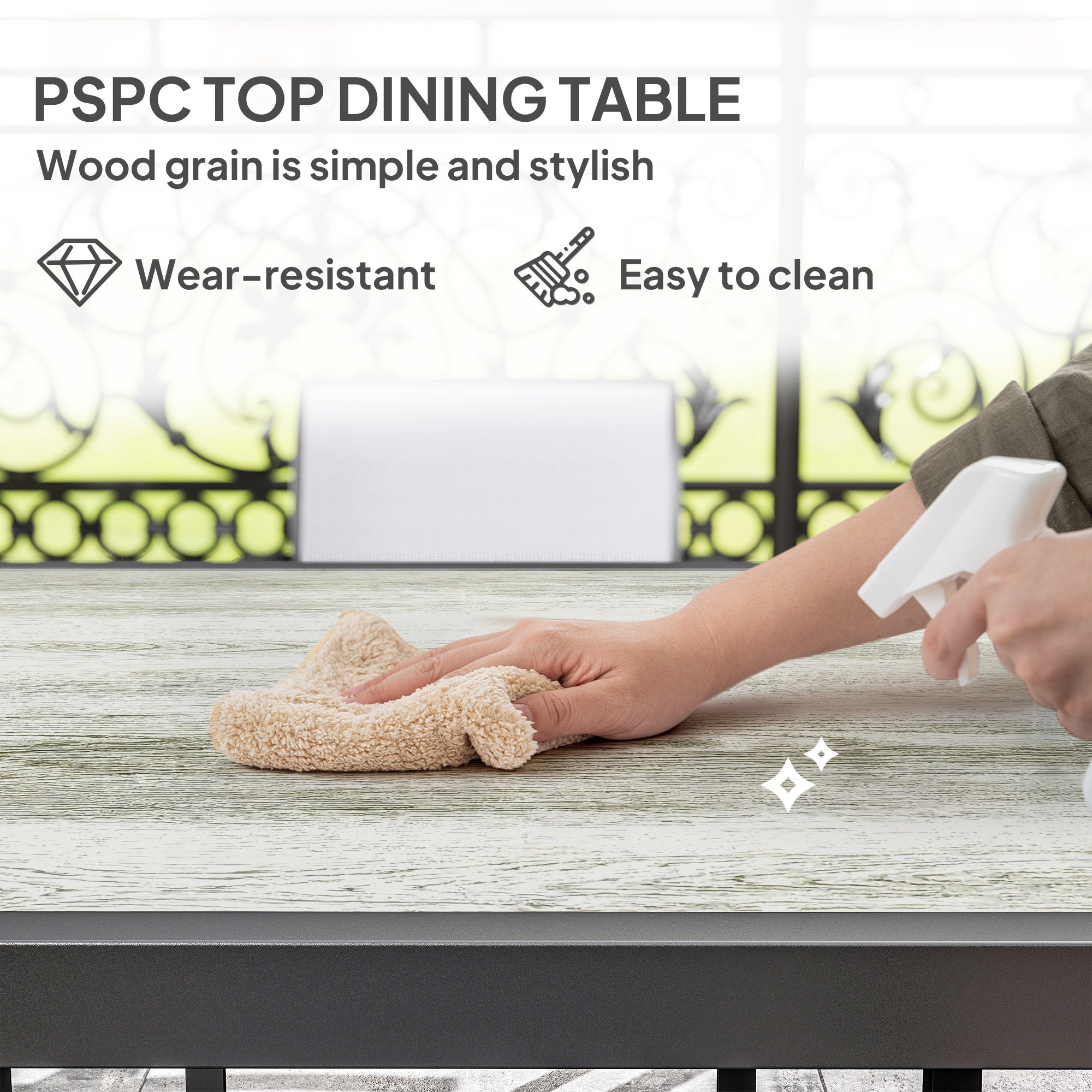 Five-Piece Outdoor Garden Dining Set - Grey