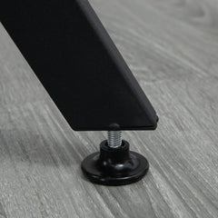Dining Room Table with Black Legs Anti-slip Foot Pads for Living Room Dining Room 90 x 76 cm Brown