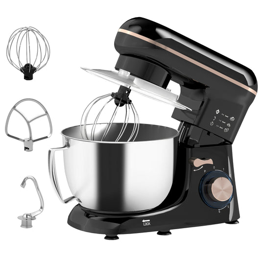 1300W Kitchen Stand Mixer, with Accessories - Black