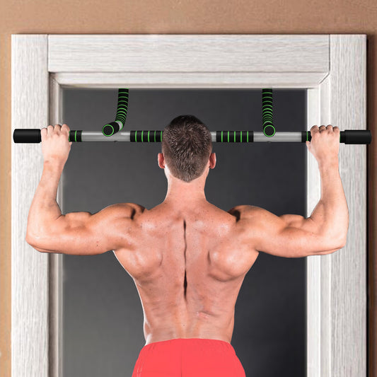 Pull-Up Bar for Doorway, Home Fitness Door Horizontal Push up Bar for Indoor Gym Upper Body Workout, Green