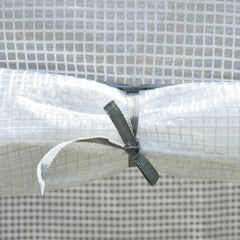 100 x 50 x 150cm Tomato Greenhouse with Roll-up Door, Mini Greenhouse with PE Cover, Outdoor Grow House Small Green House for Yard, Balcony, Garden, White