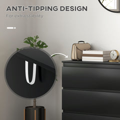 Chest of Three Drawers - Black