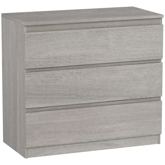 Chest of Three Drawers - Grey Wood Effect