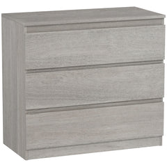 Chest of Three Drawers - Grey Wood Effect