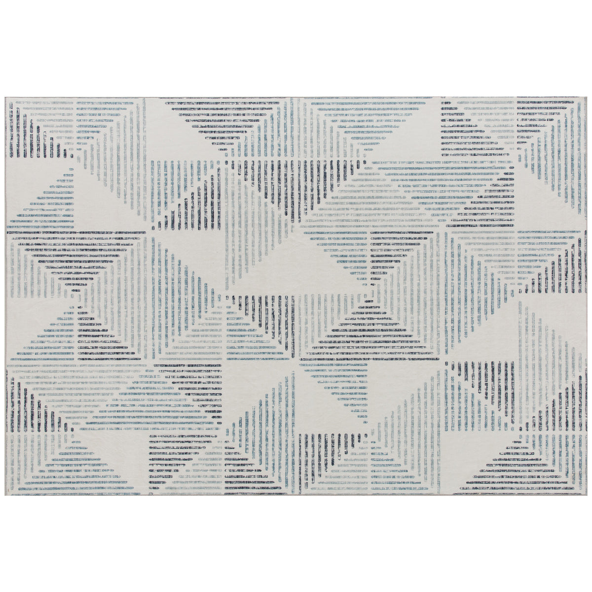 Fynco - Modern Area Rug, Geometric Pattern Non-Slip Washable Rug, Soft Floor Carpet for Living Room, Bedroom, Dining Room, Home Office, 170 x 120 cm, Multi-Coloured